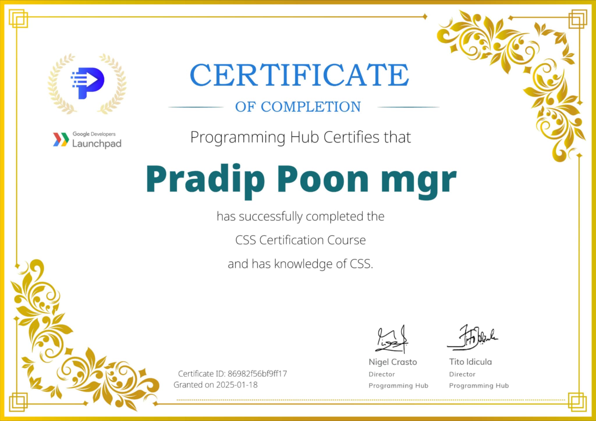 Certificate 4